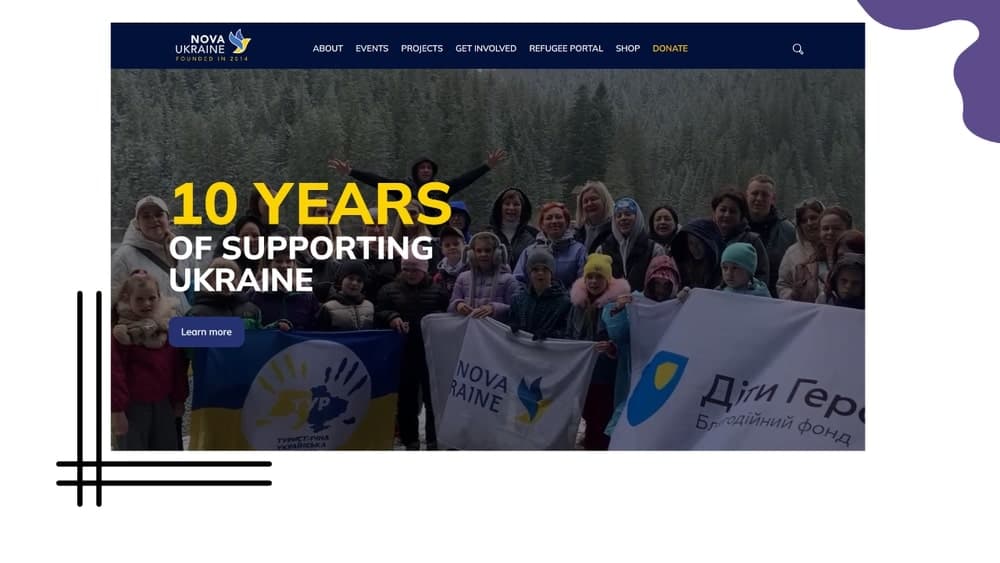 Nova Ukraine is a nonprofit organization